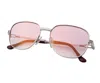 Vintage Frames Company Mayor Signature Series 18kt White Gold In Pink