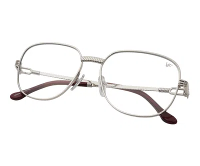 Vintage Frames Company Mayor Signature Series 18kt White Gold In Metallic