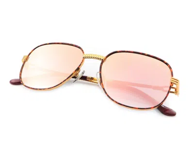 Vintage Frames Company Mayor Tortoise Edition 18kt Gold In Tortoise / Yellow Gold