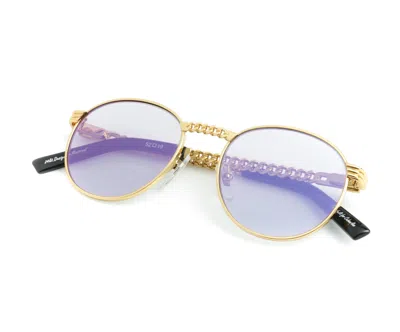 Vintage Frames Company Miami Vice Cuban Link Edition 24kt Gold In Purple