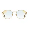 Vintage Frames Company Miami Vice Double Rope Edition 18kt Two-tone Gold In Gold