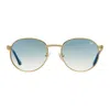 Vintage Frames Company Miami Vice Double Rope Edition 18kt Two-tone Gold In Gold