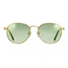 Vintage Frames Company Miami Vice Signature Series 18kt Gold In Green