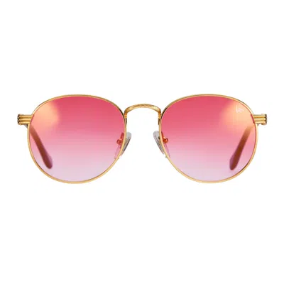 Vintage Frames Company Miami Vice Signature Series 18kt Gold In Pink