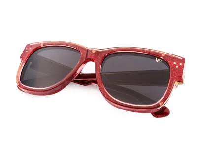 Vintage Frames Company Naked Billionaire Red Translucent