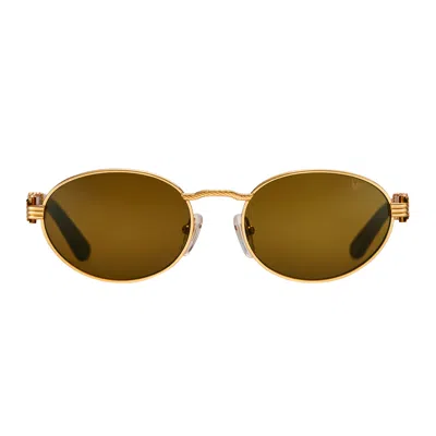 Vintage Frames Company Pac Atelier Mirage Woods In Brown