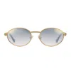 Vintage Frames Company Pac Double Rope Edition 18kt Two-tone Gold In Multi