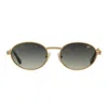 Vintage Frames Company Pac Double Rope Edition 18kt Two-tone Gold In Green