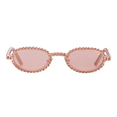 Vintage Frames Company Pac Full Cuban Edition 24kt Rose Gold In Pink