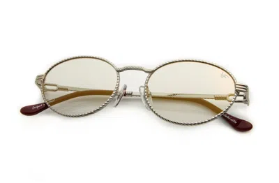 Vintage Frames Company Pac Full Rope Edition 18kt White Gold In Metallic