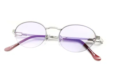 Vintage Frames Company Pac Half Rim 18kt White Gold In Multi