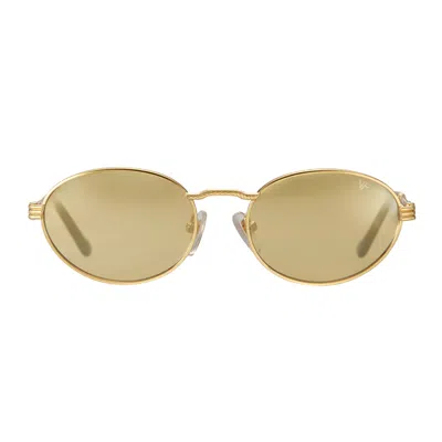 Vintage Frames Company Pac Signature Series 18kt Gold In Green