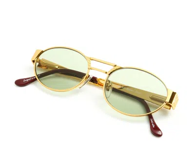Vintage Frames Company Pearlmaster 24kt Gold In Green