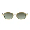 Vintage Frames Company Power 18kt Gold In Green