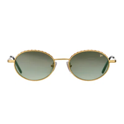 Vintage Frames Company Power 18kt Gold In Green