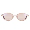 Vintage Frames Company Power 18kt Rose Gold In Gold