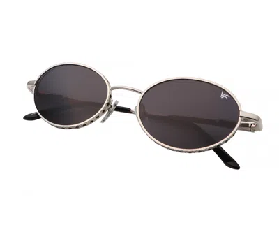 Vintage Frames Company Power 18kt White Gold In Black