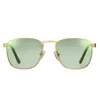 Vintage Frames Company Pusher 18kt Gold In Green