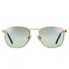 Vintage Frames Company Pusher 18kt Gold In Green