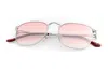 Vintage Frames Company Pusher 18kt White Gold In Pink