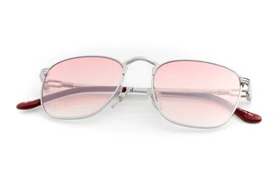 Vintage Frames Company Pusher 18kt White Gold In Pink