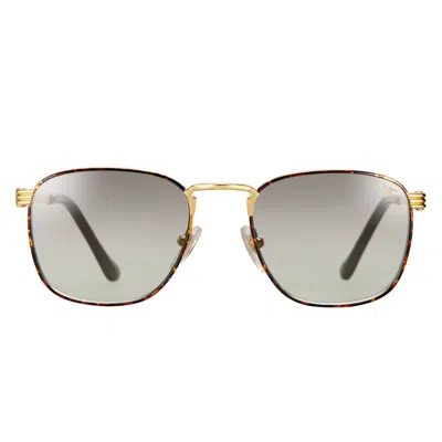 Vintage Frames Company Pusher Tortoise Edition 18kt Gold In Black