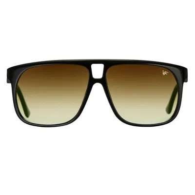Vintage Frames Company Riviera Black Acetate In Brown