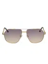 Vintage Frames Company Rope Detail Sunglasses In Gold