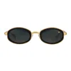Vintage Frames Company Sincere 24kt Gold And Matte Black In Gold