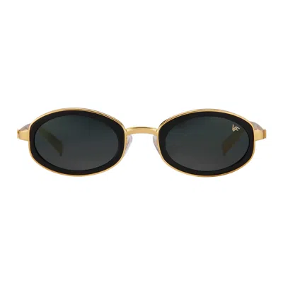 Vintage Frames Company Sincere 24kt Gold And Matte Black