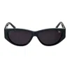 Vintage Frames Company Slash Black Acetate In Black
