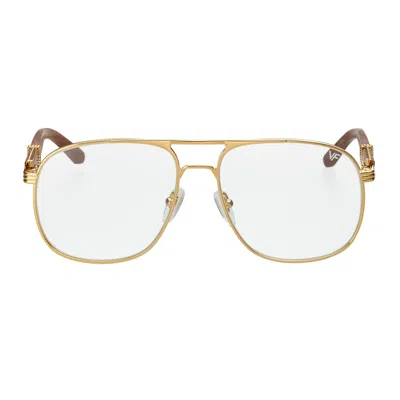Vintage Frames Company Snatch Atelier Mirage Woods In Gold