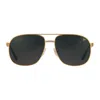 Vintage Frames Company Snatch Double Rope Edition 18kt Two-tone Gold In Black
