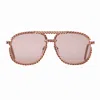 Vintage Frames Company Snatch Full Cuban Edition 24kt Rose Gold In Gold