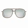 Vintage Frames Company Snatch Full Cuban Chain Sunglasses