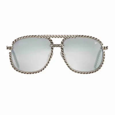 VINTAGE FRAMES COMPANY SNATCH FULL CUBAN EDITION 24KT WHITE GOLD