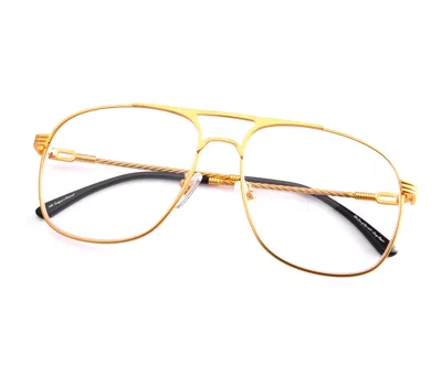 Vintage Frames Company Snatch Signature Series 18kt Satin Gold In Satin Yellow Gold