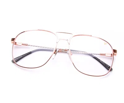 Vintage Frames Company Snatch Signature Series 18kt Two-tone Rose Gold In Rose / White Gold
