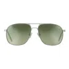 Vintage Frames Company Snatch Signature Series 18kt White Gold In Green