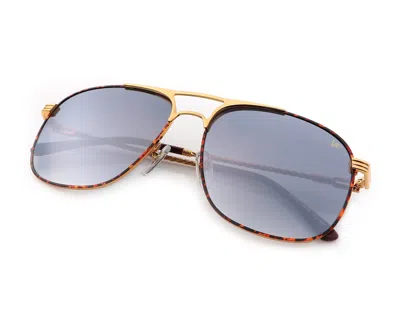 Vintage Frames Company Snatch Tortoise Edition 18kt Gold In Brown