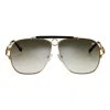 Vintage Frames Company Sniper 24kt Two-tone Yellow Gold In Black