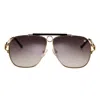 Vintage Frames Company Sniper 24kt Two-tone Yellow Gold In Brown
