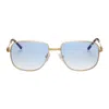 Vintage Frames Company South West 18kt Gold In Blue