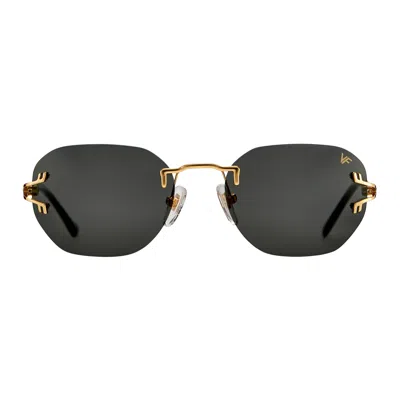 Vintage Frames Company V-decor Rimless Drill Mount 24kt Gold