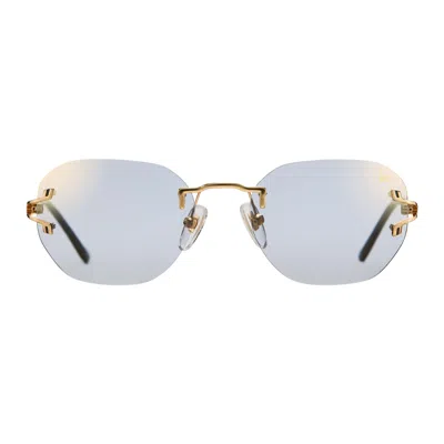 Vintage Frames Company V-decor Rimless Drill Mount 24kt Gold