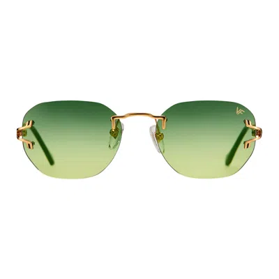 Vintage Frames Company V-decor Rimless Drill Mount 24kt Gold