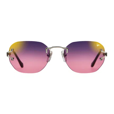 Vintage Frames Company V-decor Rimless Drill Mount 24kt White Gold