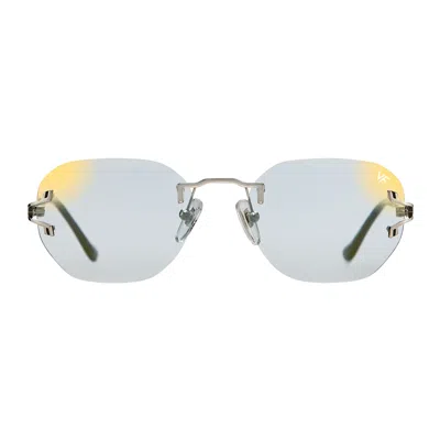 Vintage Frames Company V-decor Rimless Drill Mount 24kt White Gold