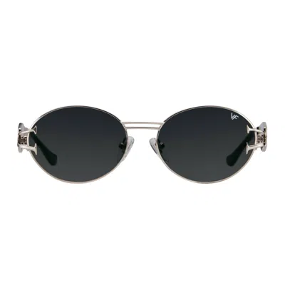 Vintage Frames Company Vamp Life X Vfc Glamour Rays 24kt White Gold In Silver