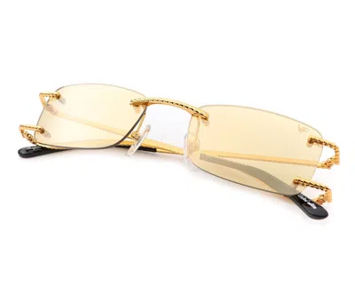 Vintage Frames Company Wall Street Rimless Drill Mount 24kt Gold In Yellow Gold